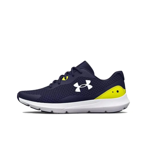 Under Armour Surge 3 Low Топ Повседневные Беговые Кроссовки Мужские Темно-Синие
