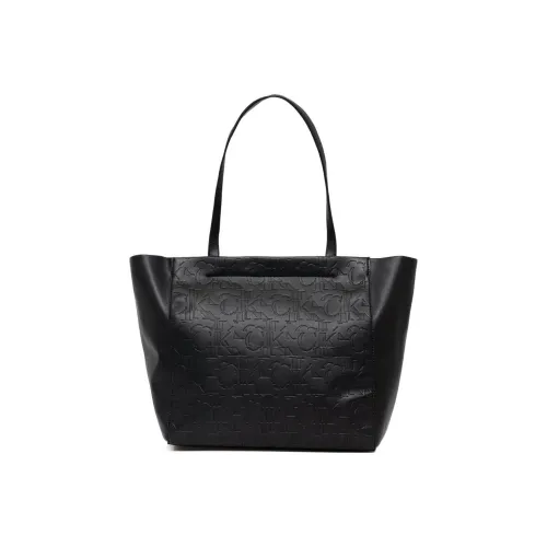 Calvin Klein ПУ (полиуретан) Тоут Сумка Сумка для покупок Сумка Сумка через плечо Женская Черная