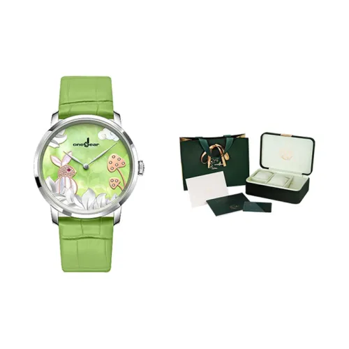 ONEDEAR Кварцевый механизм Часы Женские Зеленый циферблат ODL01Q8B004SS09