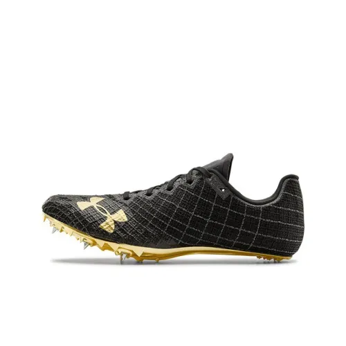 Under Armour Sprint Pro 3 Low Топ Беговые кроссовки Унисекс Черный Золотой