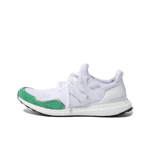 Adidas Ultraboost 1,0 Амортизация Низкий Топ Беговые кроссовки Унисекс Белый Зеленый