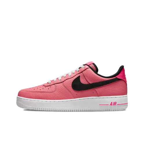 Nike Air FORCE 1 Розовый Tumbled противоскользящие устойчивые к истиранию легкие низкий топ кроссовки для скейтбординга мужские розовый черный