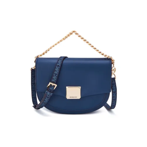 MICHAEL KORS Lita Кожа Сумка через плечо Сумка Средний Женская Морской Синий