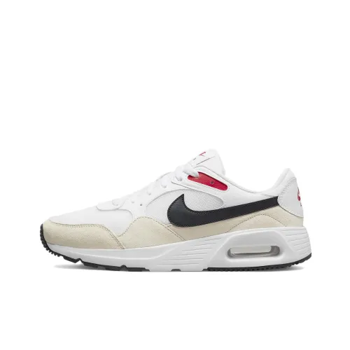 Nike Air Max SC Low Беговые кроссовки Мужские Белый Черный Красный