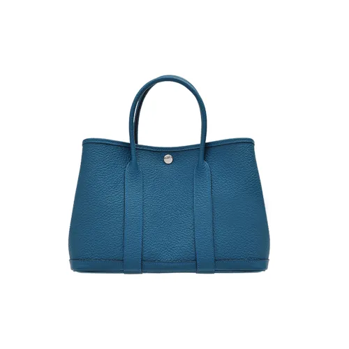 HERMES Garden Party Коровья кожа Садовая сумка Женская BLEU Outremer Ультрамарин Синий