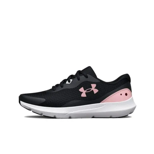 Under Armour Surge 3 Low Топ Тренировочные Беговые Кроссовки Женские Черный Розовый