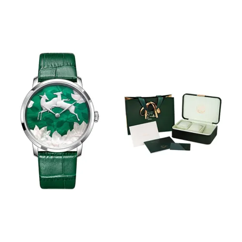 ONEDEAR Кварцевый механизм Часы Женские Зеленый циферблат ODL01Q8B005SS09