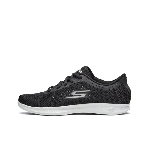 Skechers Go Step Lite Ultrasock Low Топ Повседневная обувь Женская Черный Белый