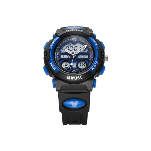 Disney Mickey Series Электронные Механические Часы Унисекс Черный Циферблат MK 15155L
