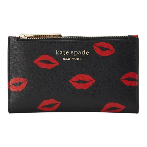 Kate Spade Spencer PVC (поливинилхлорид) держатель для карт кошелек маленький женский черный