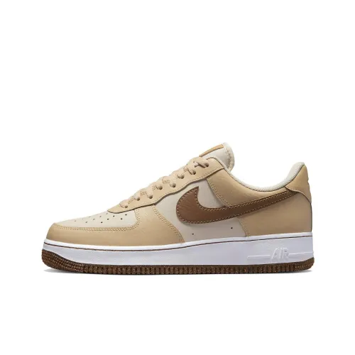 Nike Air FORCE 1 Low Топ Скейтборд Кроссовки Мужские Светло-Коричневые