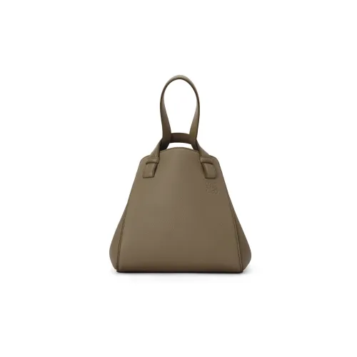 LOEWE Hammock Мягкая Рельефная Телячья Кожа Сумка через плечо Сумка Обычная Женская Темно-зеленая