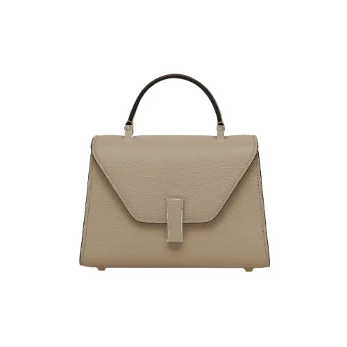 Valextra Iside Millepunte Телячья кожа С кожаными вставками Детали Сумка через плечо Сумка Женская Слоновой кости Серый