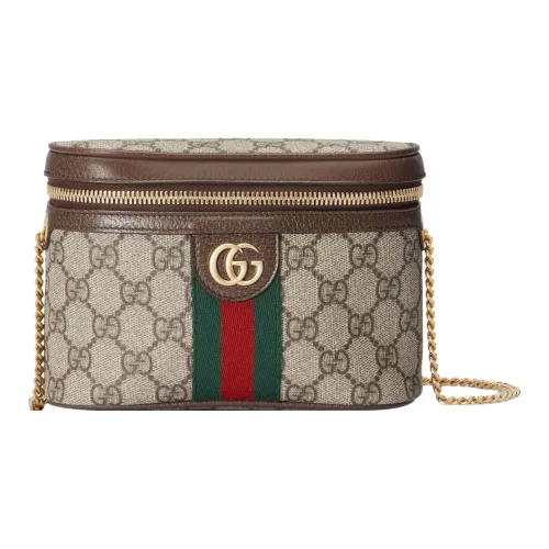 GUCCI Ophidia Supreme Холщовая Сумка через плечо Бананка Женская Цвет Эбеновое дерево