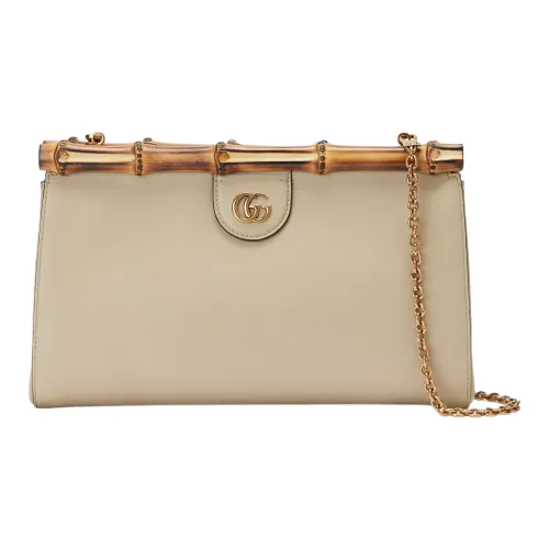 GUCCI Diana Кожа Одно плечо Через плечо Клатч Женский Бежевый