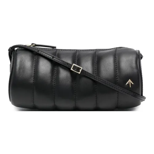Manu Atelier Цилиндр Коровья кожа Сумка через плечо Сумка на плечо Женская Черная