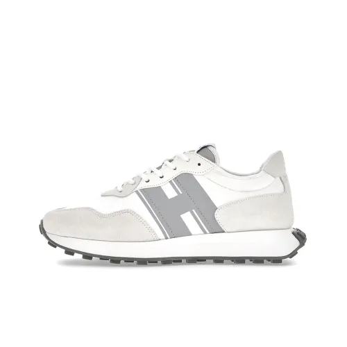 HOGAN H601 Low Топ Спортивная Повседневная Обувь Мужская Белый Серый