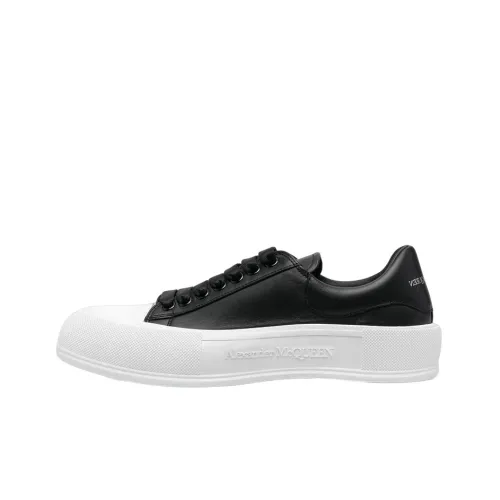 Alexander McQueen Deck Low Топ Стильные Скейтбординги Мужской Черный