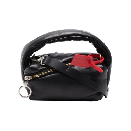 Off Белый Коровья кожа Сумка через плечо Сумка Обычный Женский Черный