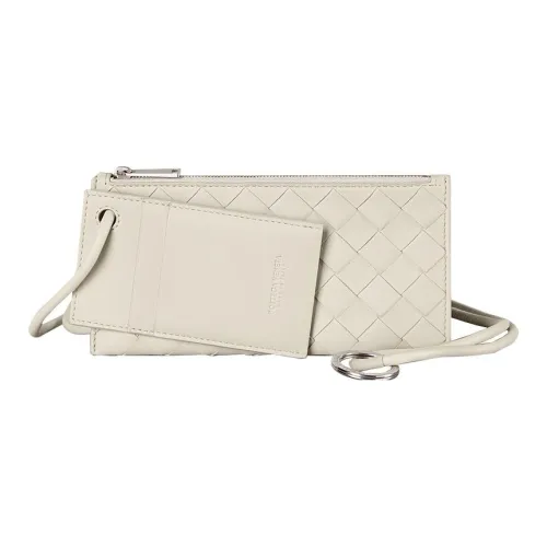 Bottega Veneta Sheepskin с коровьей кожей держатель для карт мужской белый