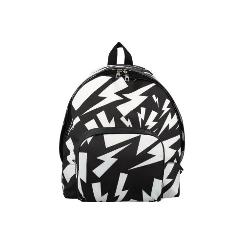 Neil Barrett Nylon Рюкзак Мужской Черный Белый