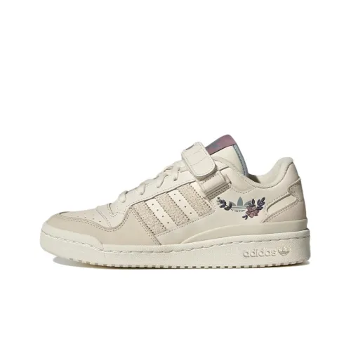 Adidas Originals FORUM Низкие Аbrasion-Resistant Low Топ Скейтборд Кроссовки Женские Бежевые