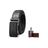 Синий ремешок, пряжка цвета оружейного металла + премиум-бокс