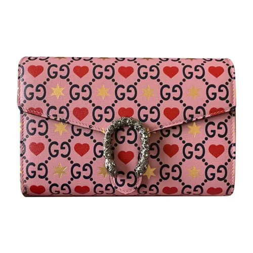 GUCCI Dionysus Кожа Сумка через плечо Мини Женская Розовая