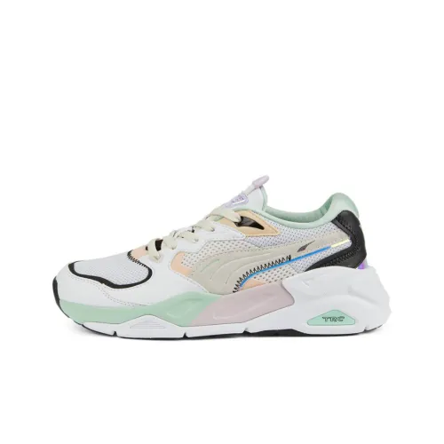 PUMA TRC Mira Dimensions Wns Low Топ Кэжуал Женские Белый Зеленый Розовый