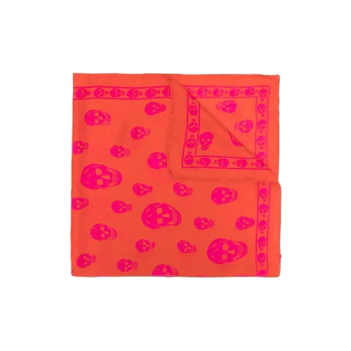 Alexander McQueen Шелковые шарфы Апельсин Женские