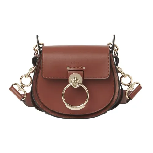 Chloe Tess Телячья кожа Сумка Сумка через плечо Сумка через плечо Маленькая Женская Коричневая