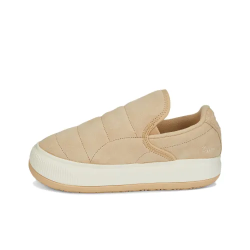 PUMA SUEDE MAYU Slip On Farmstrip Low Скейтборд Кроссовки Женские Светло-Коричневый