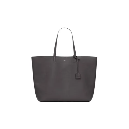 SAINT LAURENT Телячья кожа Тоут Сумка Сумка для покупок Портативный Большой Мужской Серый