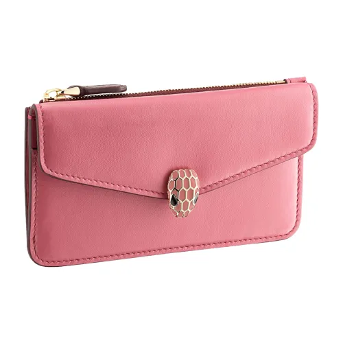 BVLGARI Serpenti Forever Телячья кожа Держатель для карт Женские