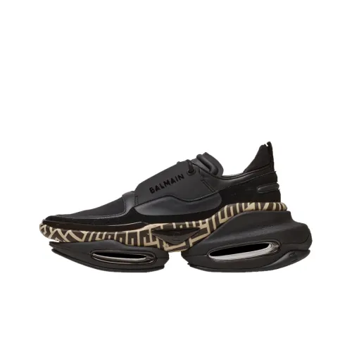 BALMAIN B Смелый Низкий Топ Casual Мужской Черный