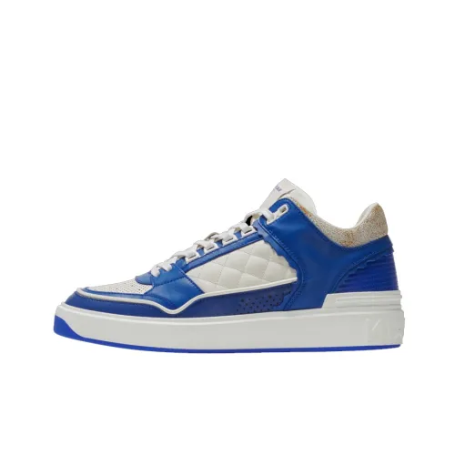 BALMAIN B Корт Низкий Топ Стильные Скейтбординги Мужской Синий Белый