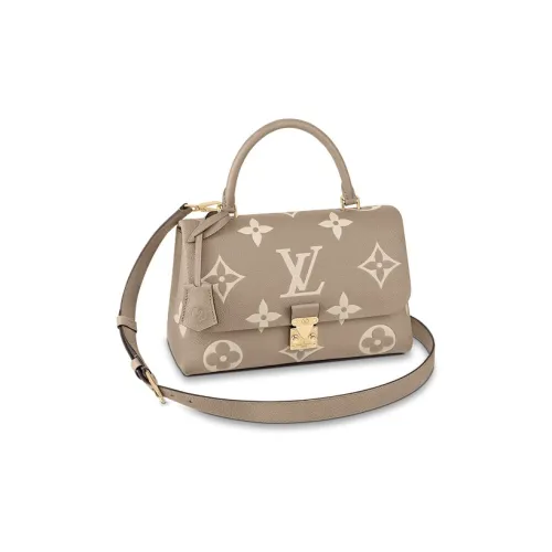LOUIS VUITTON Madeleine Тисненая крупнозернистая кожа коровы Сумка через плечо Сумка среднего размера Женская Коричневая