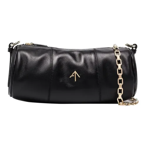 Manu Atelier Цилиндр Коровья кожа Сумка на плечо Женская Черная