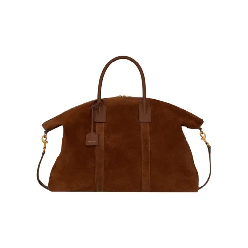 SAINT LAURENT Телячья кожа Bowling Bag Сумка через плечо Сумка большого размера Мужская