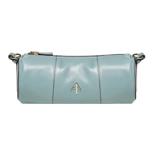 Manu Atelier Цилиндр Коровья кожа Сумка на плечо Стандартная Женская Синий