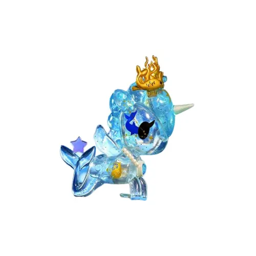 tokidoki Unicorns Twelve Коллекция созвездий Рыбы Прозрачный Слепой Бокс на Карточке 7 см