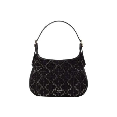 Kate Spade Сумка-хобо с гладкой кожей плечевая сумка портативная сумка через плечо женская черная