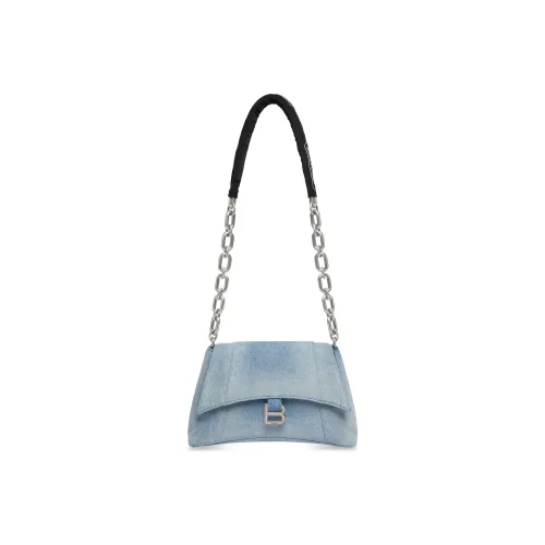 Balenciaga Downtown Denim Crossbody Bag Shoulder Bag Женская Blue