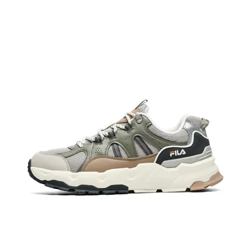 FILA Trek 1S Casual Low-Top Silver Chain/Journey Green Men's