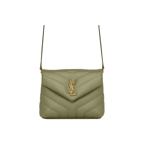 SAINT LAURENT YSL LOULOU Сумка через плечо из коровьей кожи сумка на плечо женская мятно-зеленая