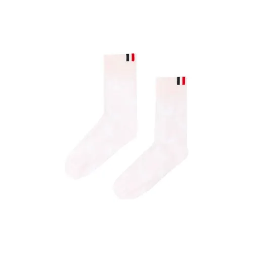 THOM BROWNE 1 шт Светло-розовый Женские Носки MID до икры