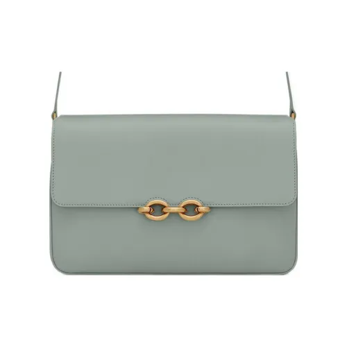 SAINT LAURENT LE MAILLON Телячья кожа Сумка через плечо Женская Опал Зеленый