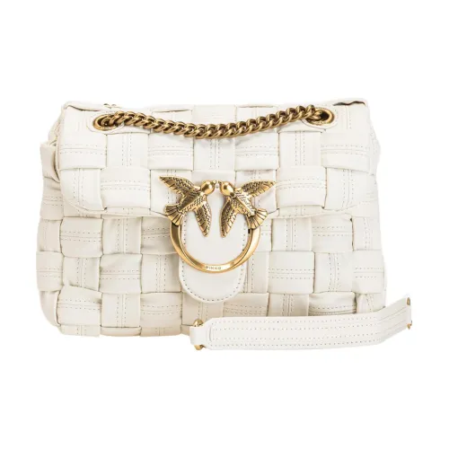 PINKO Puff Pillow Bag Swallow Bag Crossbody Bag Shoulder Bag Mini Women's White
