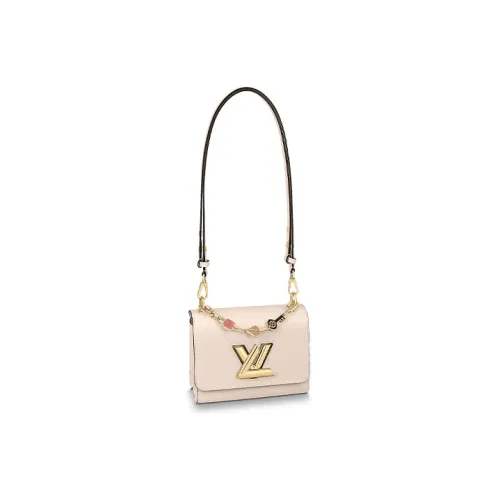 LOUIS VUITTON Twist Epi GRAIN LEATHER Twist Сумка Сумка Сумка через плечо Сумка через плечо Маленькая Женская Экрю