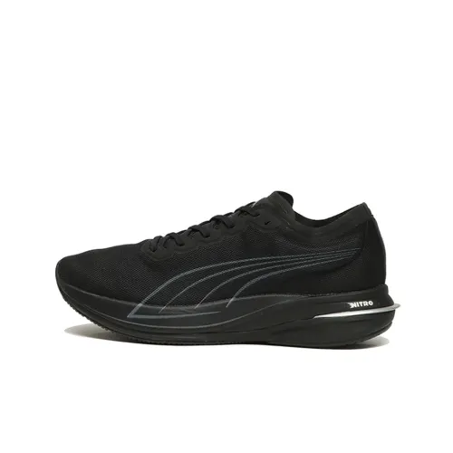 PUMA Deviate NITRO Billys Амортизирующие протекторы против скольжения и износа Низкий топ Беговые кроссовки Мужские Черные